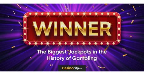 History of jackpots games.